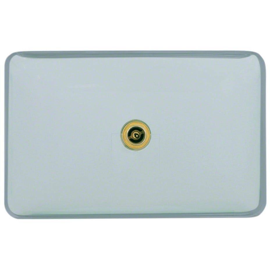 Turquoise/Brushed Nickel Vessel Sink K4814