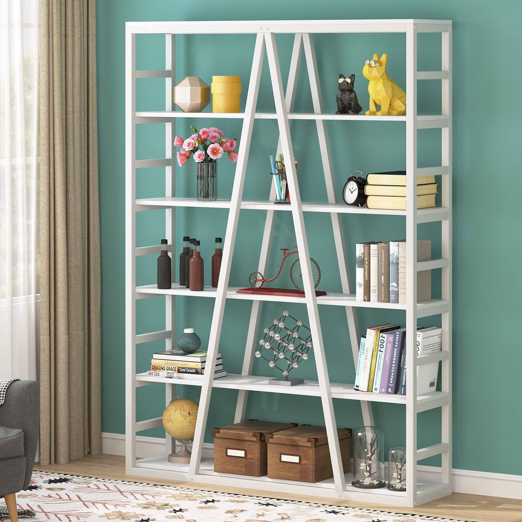 White Open Bookshelf B97825