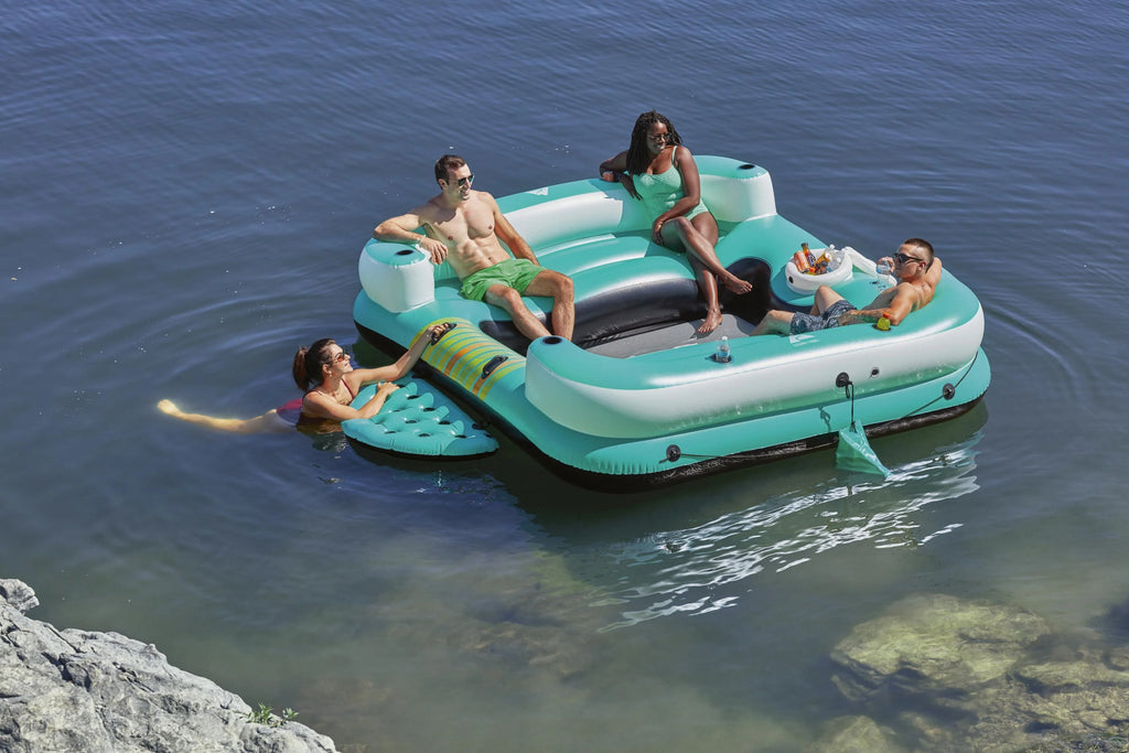 6-Person Inflatable Island 10' Multicolor Float P472