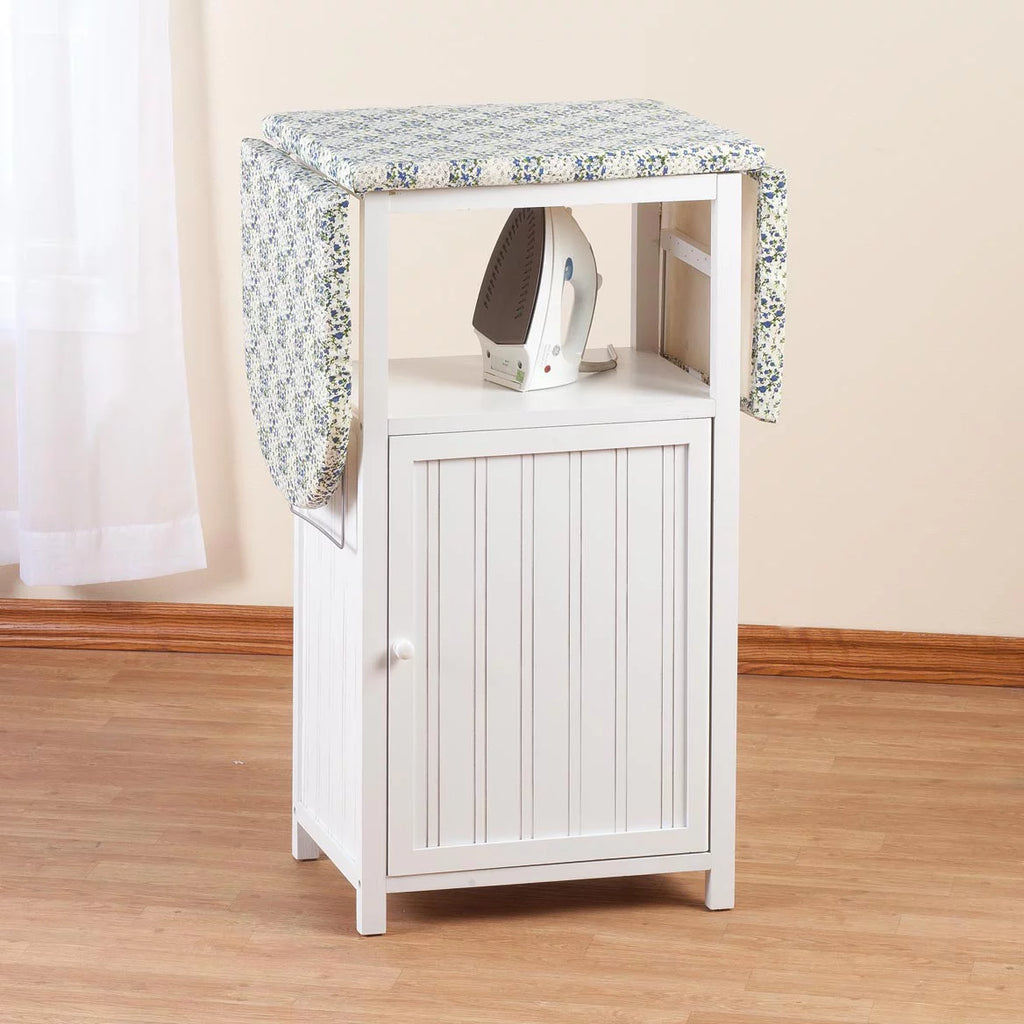 White Ironing Board with Storage Cabinet E78634