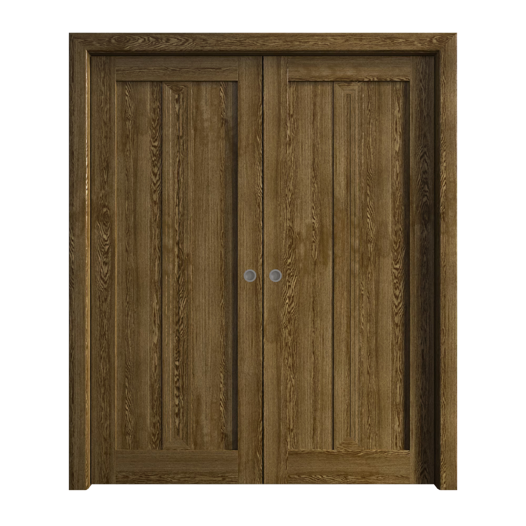 Solid Wood Interior Double Pocket Doors Z894120