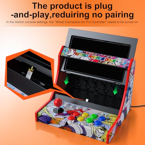 Mini Arcade Cabinet for Nintendo Switch 1/ OLED, Switch 2 Z83576