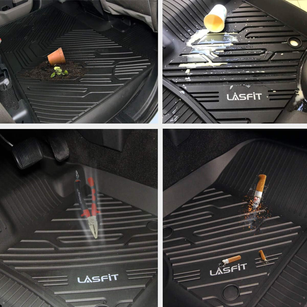 Black TPE Floor Liners for Toyota Tundra CrewMax Cab J58297