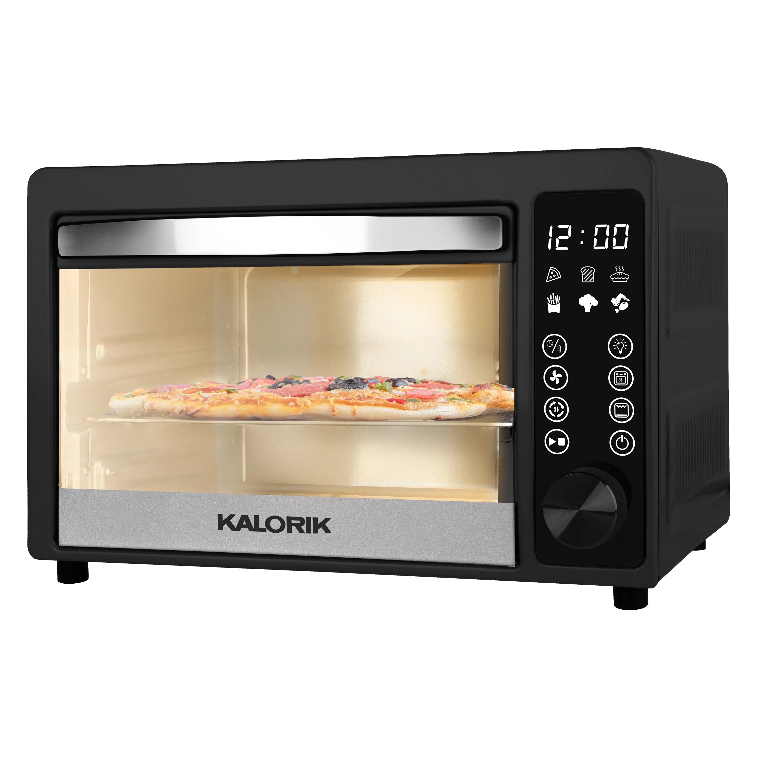 22-Quart Digital Touchscreen Air Fryer Toaster Oven, Black N118005