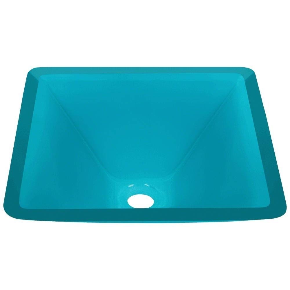 Turquoise/Brushed Nickel Vessel Sink K4814