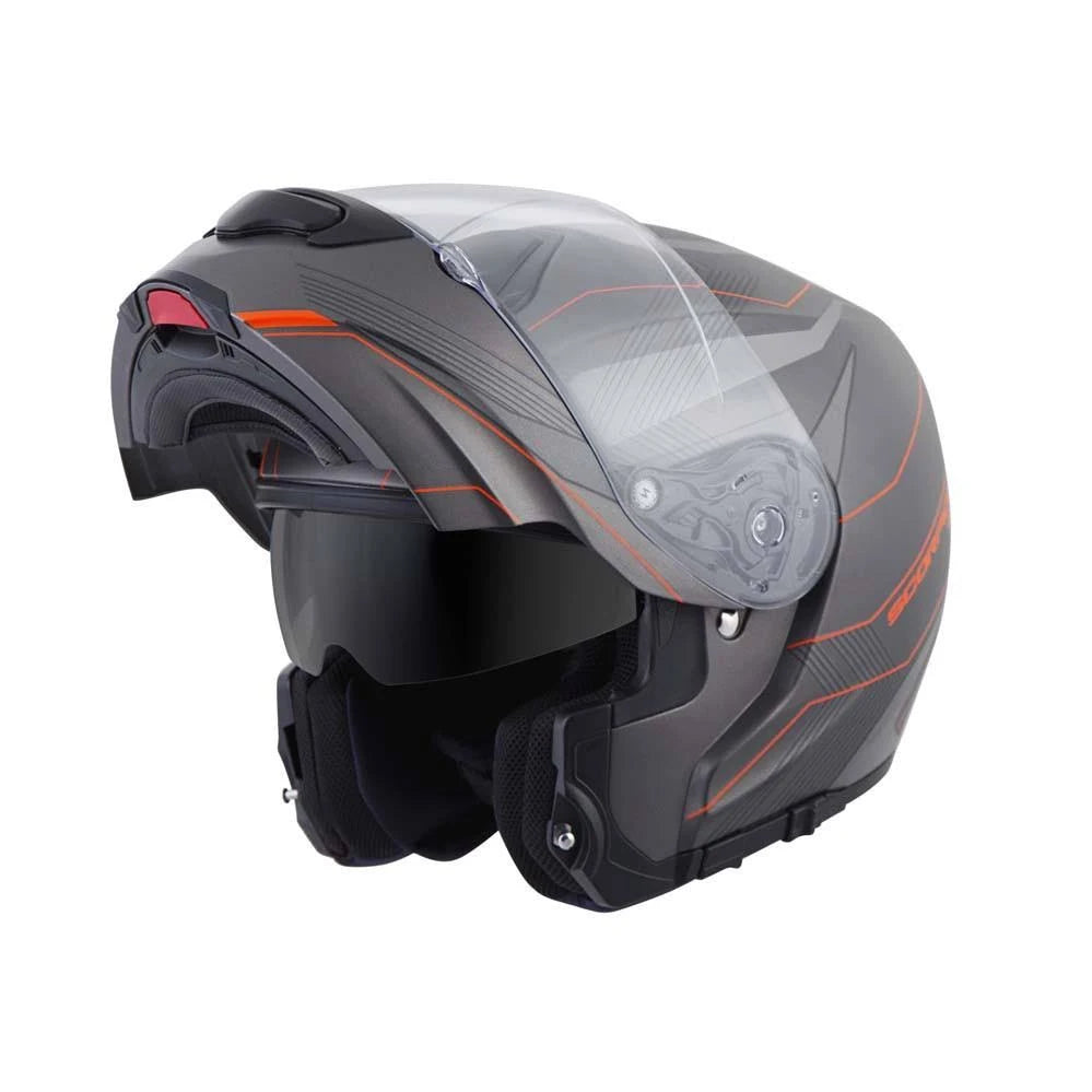 Modular Helmet Grey Orange Size Medium H5739