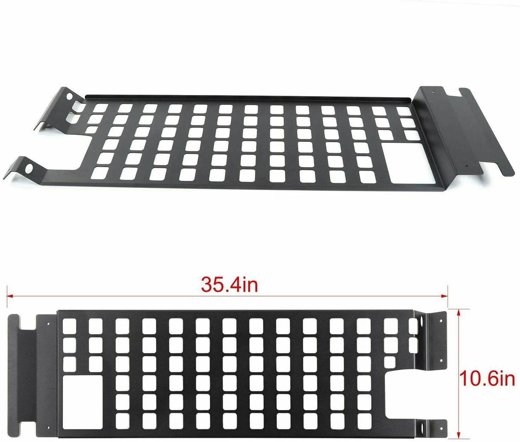Black Roof Rack Hard Top Molle Luggage Panel Q38781