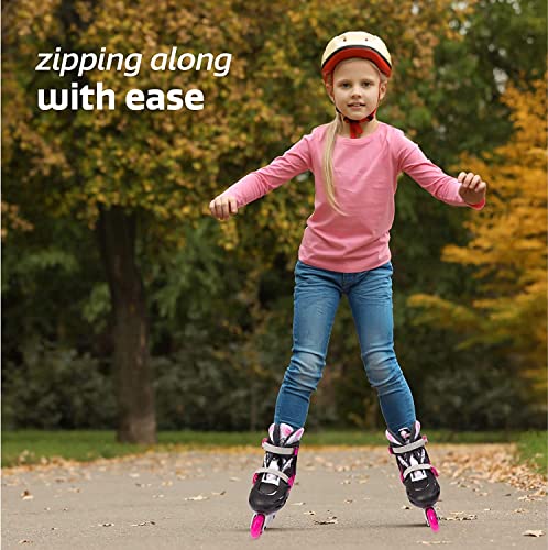 Pink Adjustable Inline Skates R583