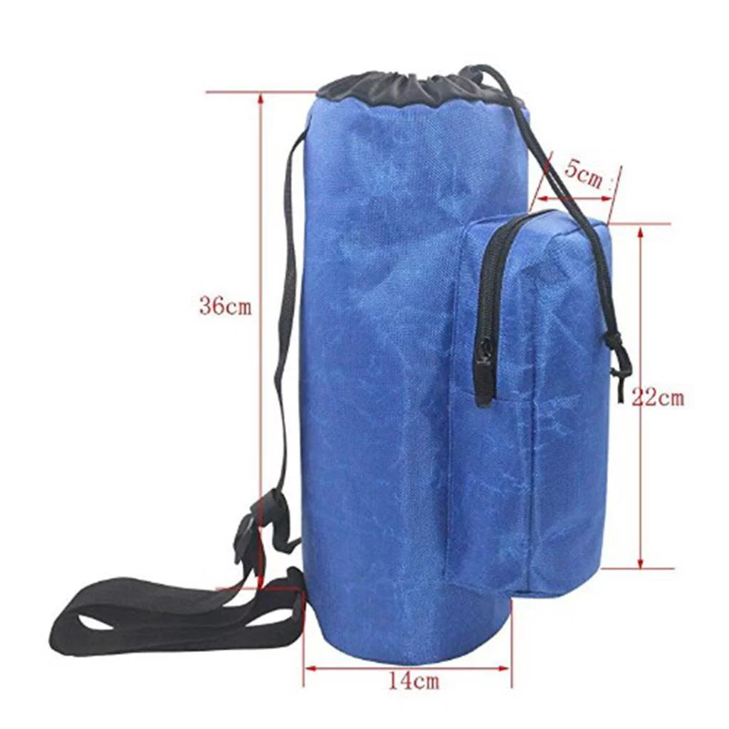 Oxygen Cylinder Tank Holder Backpack Sleeve Bag With Adjustable Shoulder Strap And Side Pockets Y83035