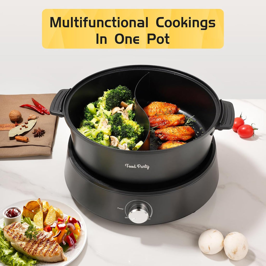 Electric Dual Sided 5L Non-Stick Hot Pot M50614