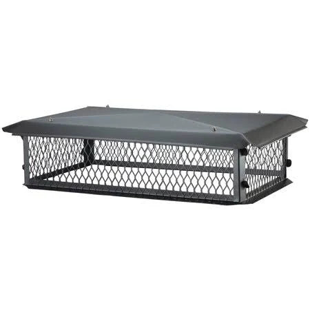 Black Galvanized-Steel Chimney Cap 10 inch x 10 inch J405