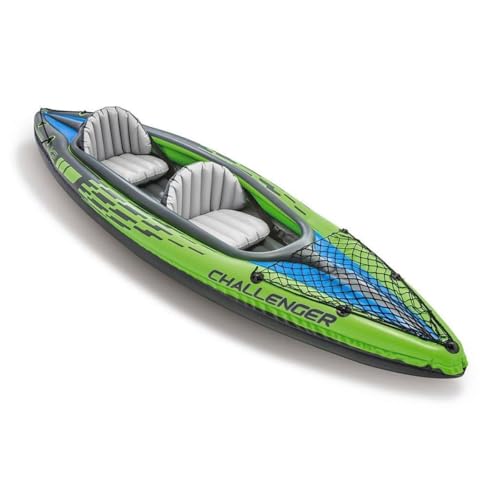 Inflatable Kayak with PVC, Adjustable Seat with Backrest, Removable Skeg, Cargo Storage Net P31301