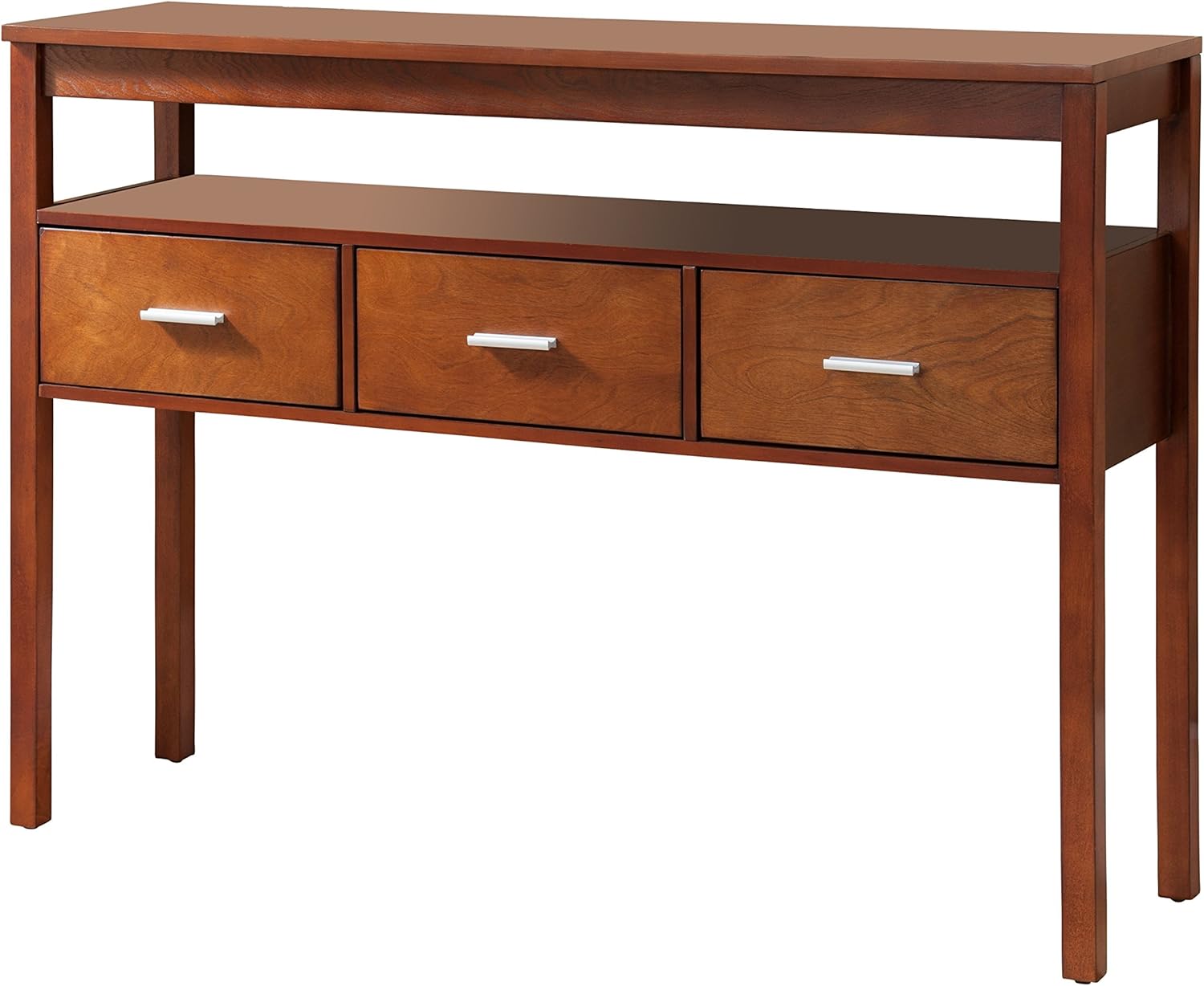 Walnut Wood Console Table P6289