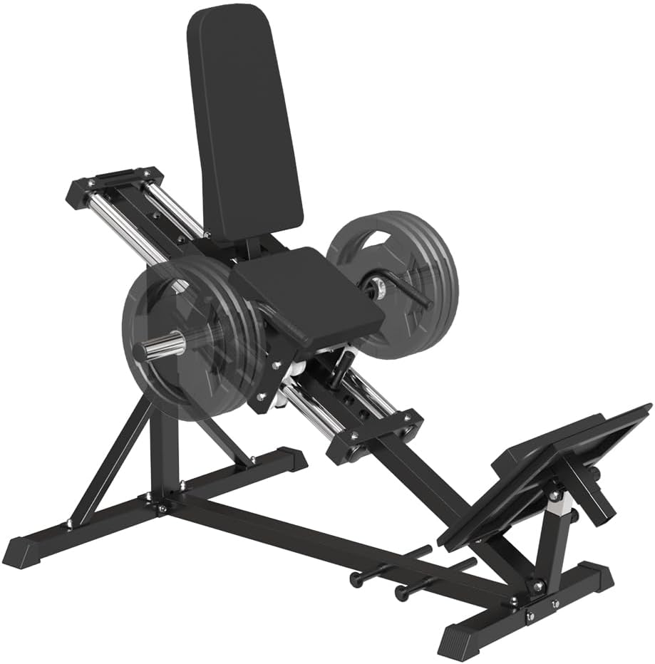 Compact Leg Press Machine with Calf Block I649