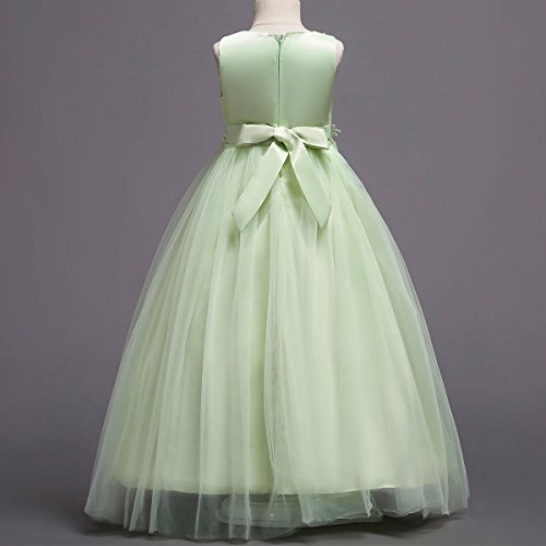 Big Girls Tulle Dresses Floor Length Ball Gown A6282