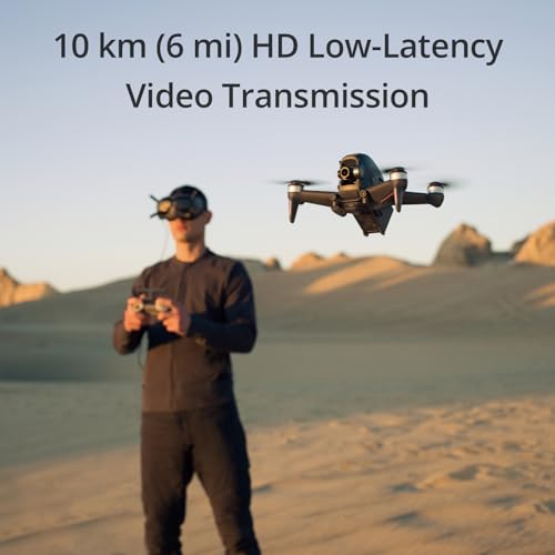 FPV Drone with Camera, 4K/60fps, 10km HD Low-Latency Video Transmission R804495
