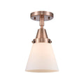 Satin Gold Small Cone Flush Mount Light T2560