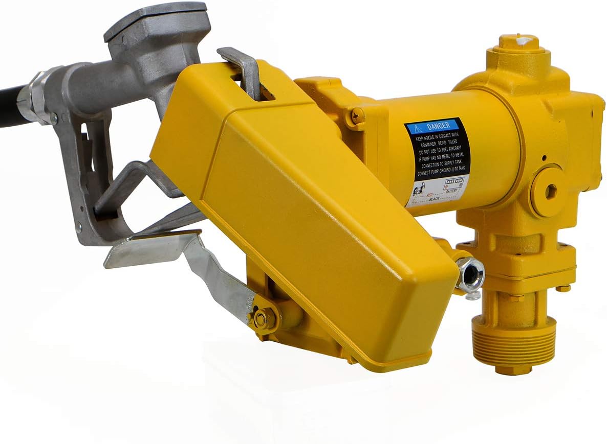 12V Gasoline 20GPM Transfer Fuel Pump Self-Priming Kerosene Extractor Pump with Nozzle and Hose Kit K97234