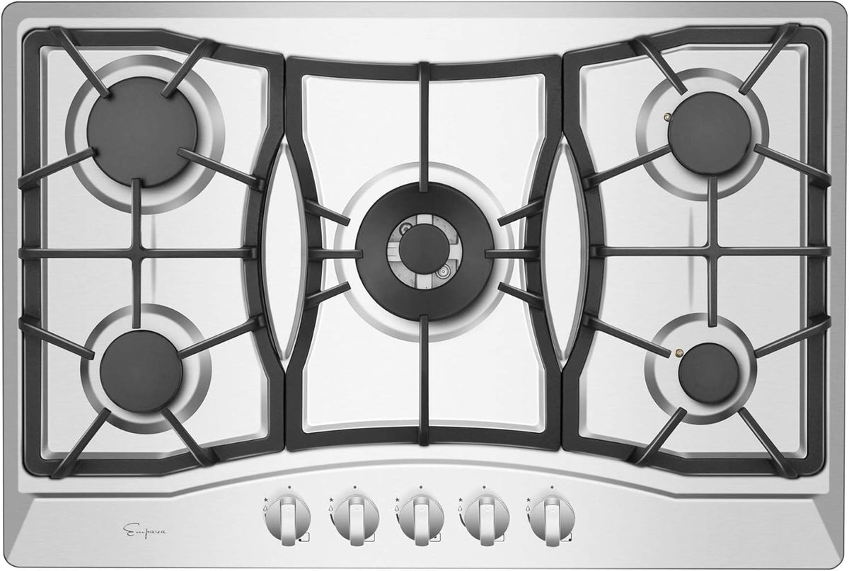 30 in. Stainless Steel Gas Cooktop with 5 Sealed Burners R985577