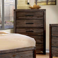 Rustic Brown 5 Drawer Chest V938