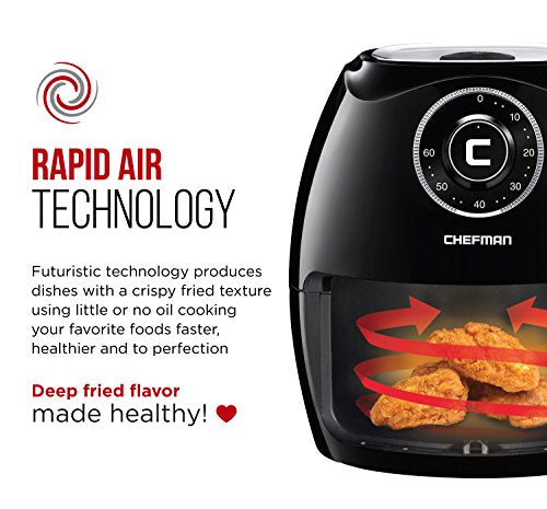 6.8 Quart Air Fryer Oven with Flat Basket G503