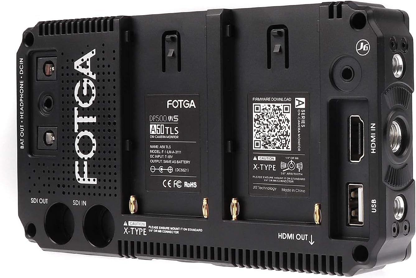 5 Inch Full HD 1920x1080 Touch Screen On-Camera Field Monitor with HDMI 4K Input/Output and Dual NP-F Battery Mount M3074