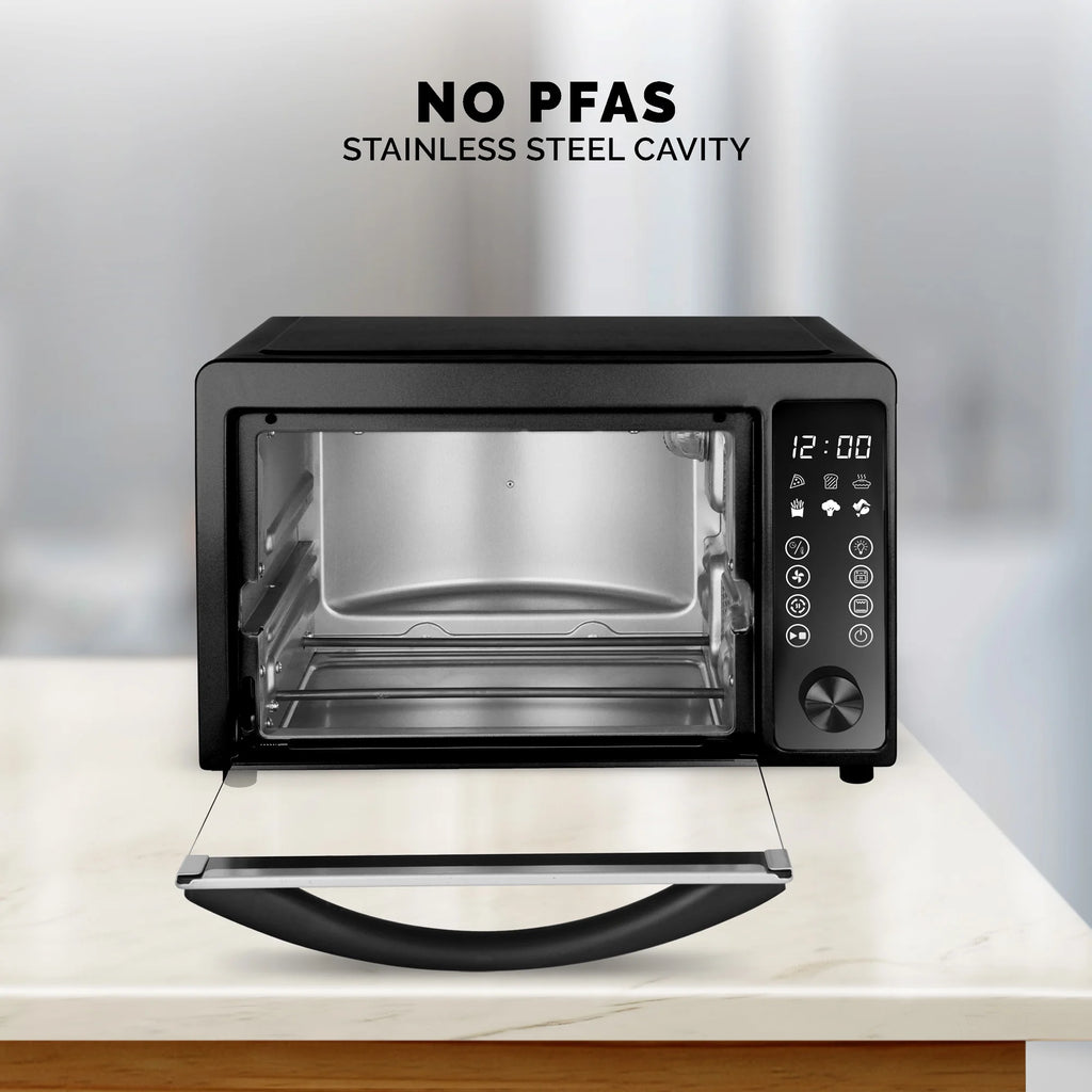 22-Quart Digital Touchscreen Air Fryer Toaster Oven, Black N118005