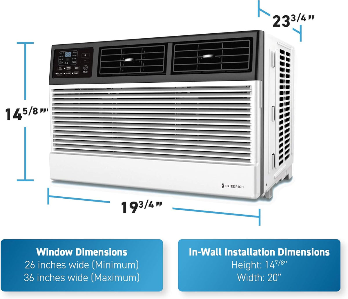 White Smart Air Conditioner Wall & Window Unit, 12,000 BTU N389