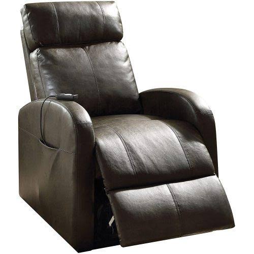 Beige PU Power Lift Recliner A32220