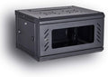 19-Inch Wall Mount Server Rack Cabinet with Locking Tempered Glass Door G589