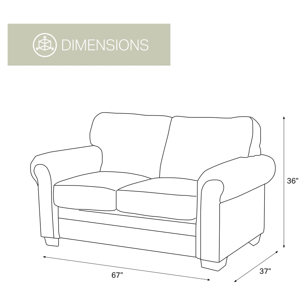 4-piece Microfiber Sofa Set in Brown Q613