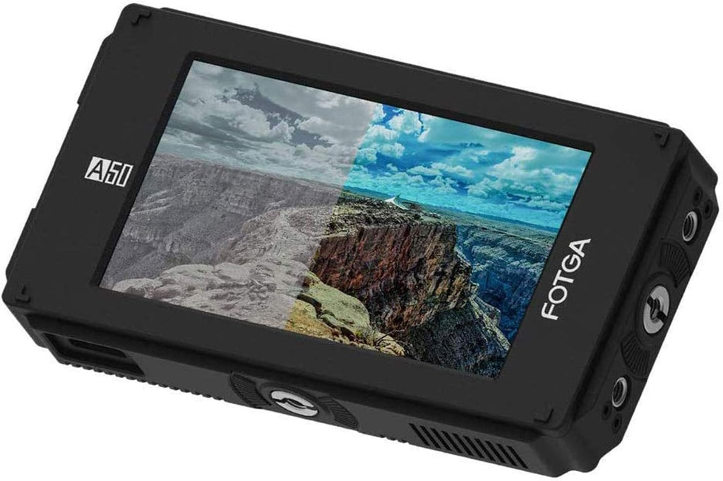 5 Inch Full HD 1920x1080 Touch Screen On-Camera Field Monitor with HDMI 4K Input/Output and Dual NP-F Battery Mount M3074