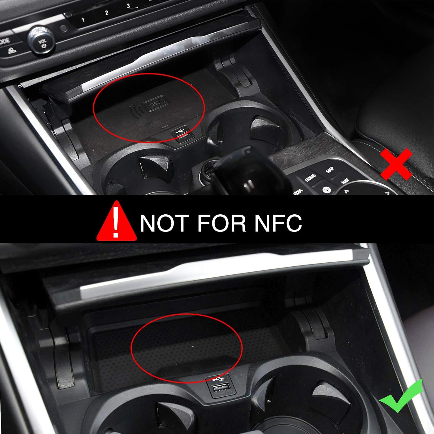 Wireless Charging Pad for BMW 3 Series and 4 Series, Pack of 2 M31874