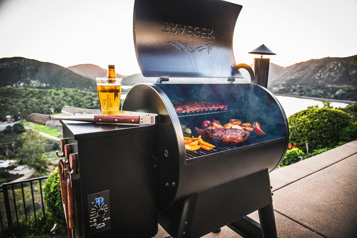 Bronze Wood Pellet Grill and Smoker O21338