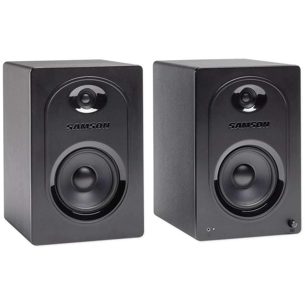 Pair Samson M50 5x22 Computer Speakers Monitors K5881