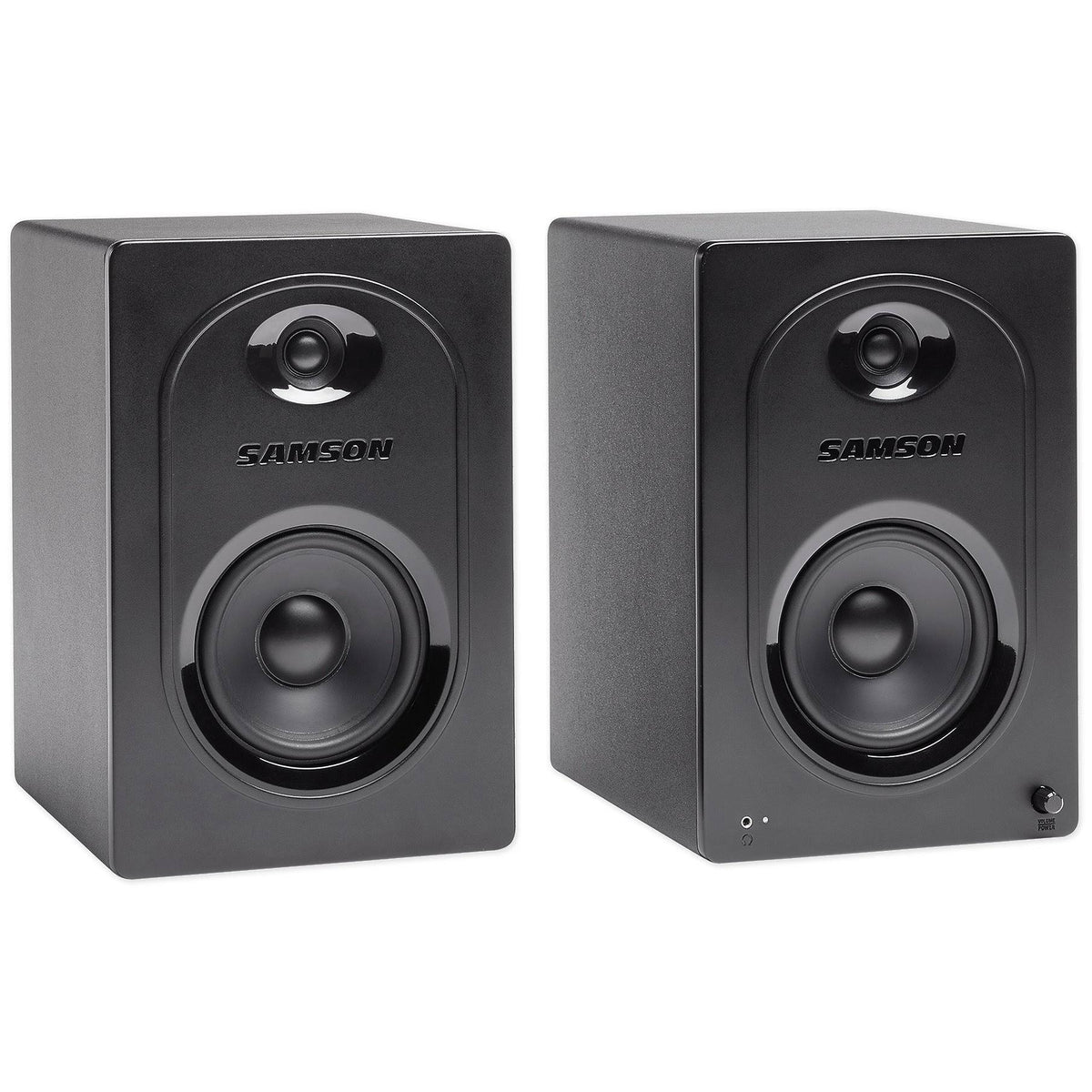 Pair Samson M50 5x22 Computer Speakers Monitors K5881
