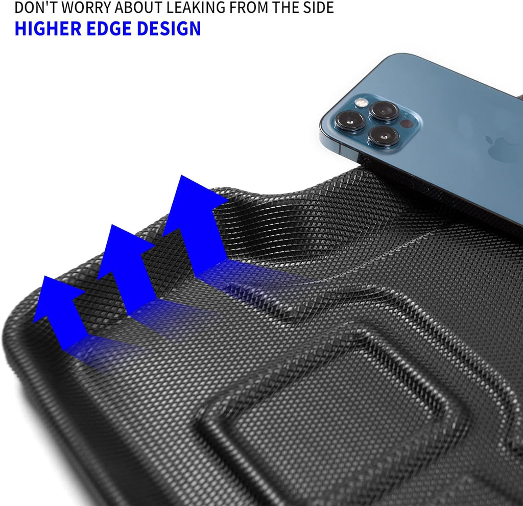 Rear Trunk Mat Cargo Liner TPE All-Weather 4 Door Pack of 2 Y484