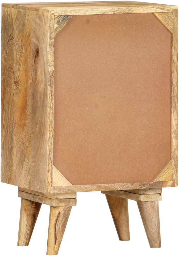 Solid Mango Wood Bedside Cabinet Y12231