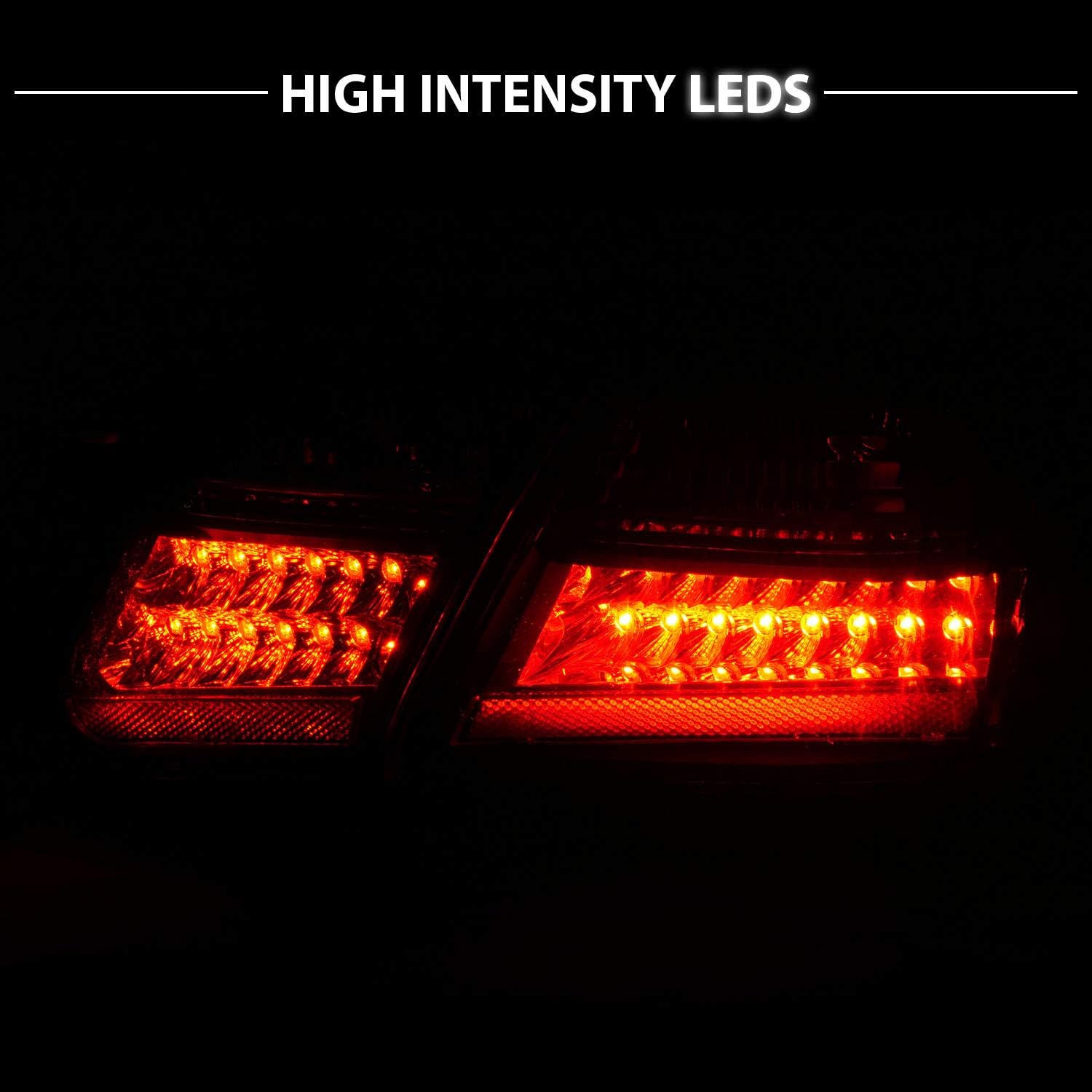 4 Pcs Black L.E.D Taillights Y94446