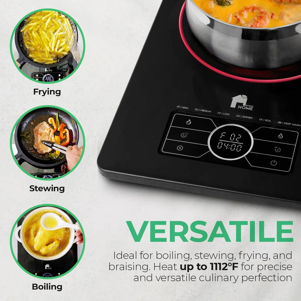 Portable Electric Cooktop Stainless Steel Microcrystalline Glass P816