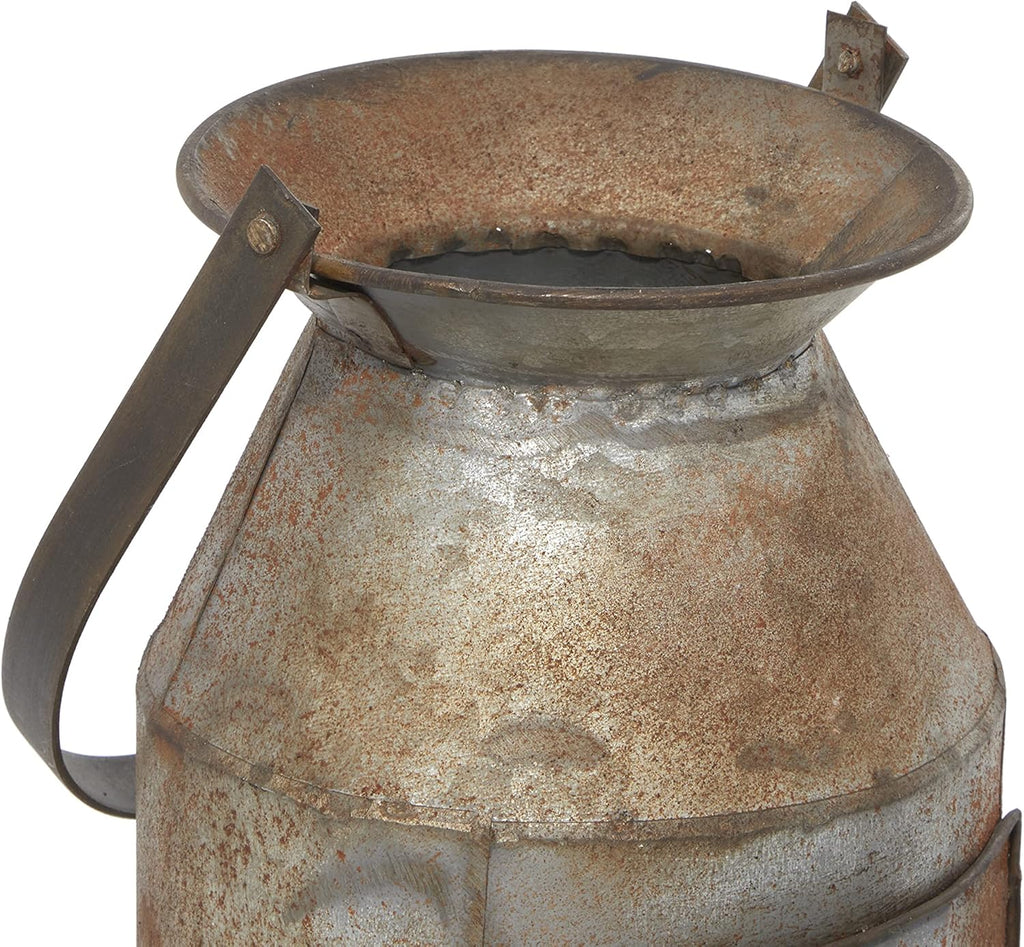 Distressed Metal Glass Candle Lantern, Pack of 2 F2445