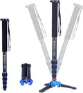 Monopod Tripod with Feet for Camera DSLR Camcorder, Lightweight Aluminum Alloy, 5 Sections up to 65 inch, Pack of 2 J52935