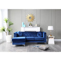 Navy Blue Sofa Chaise H459