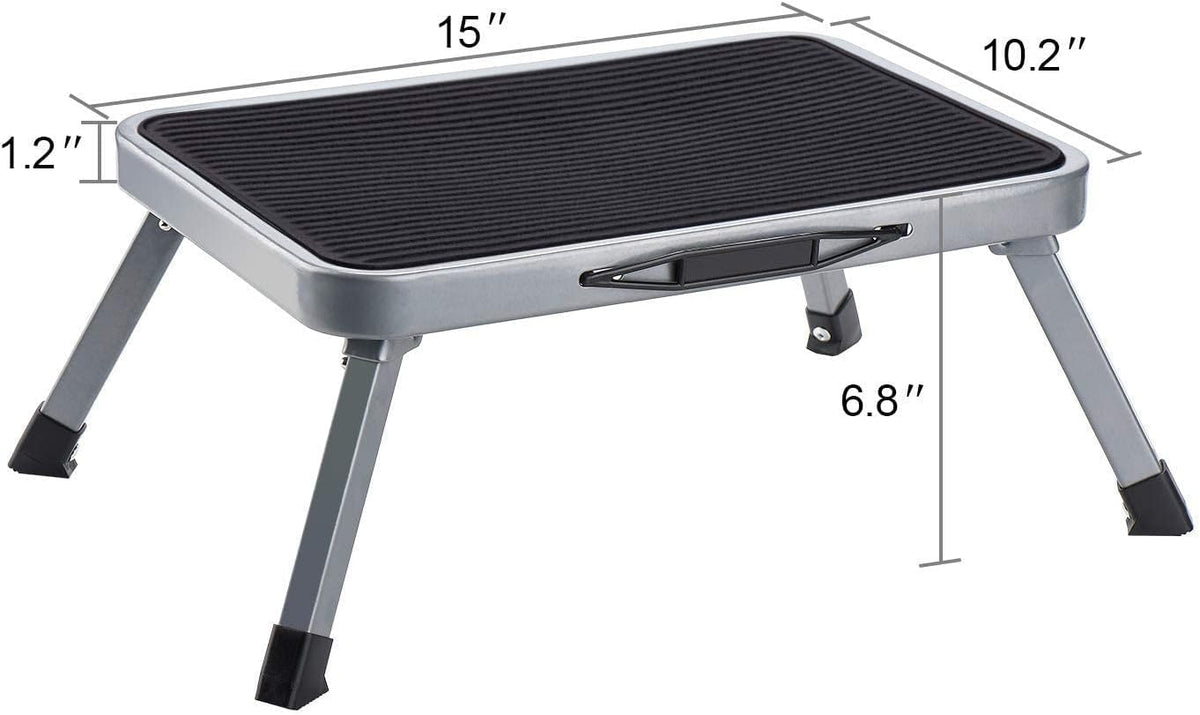 Folding Steel Step Stool with Non Skid Rubber Platform F6294