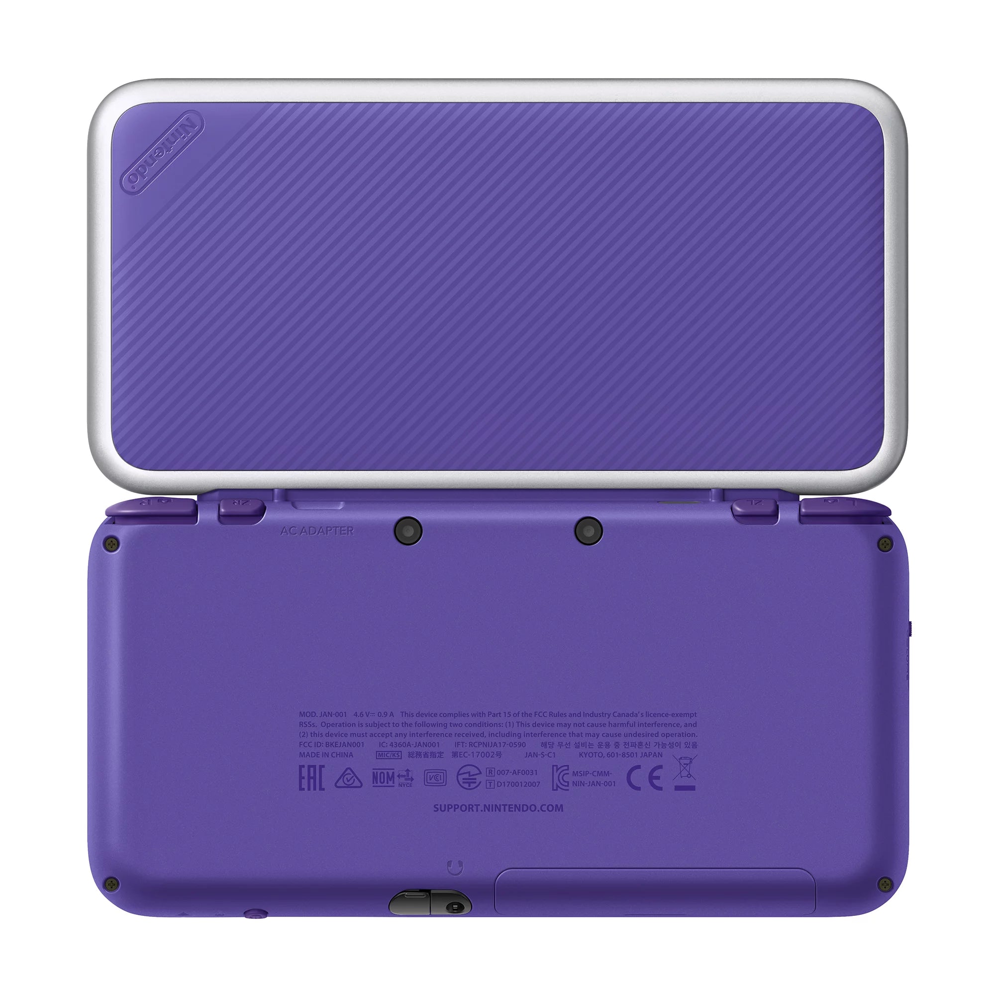 Purple & Silver 2DS XL System with Mario Kart 7 Pre-installed I3116