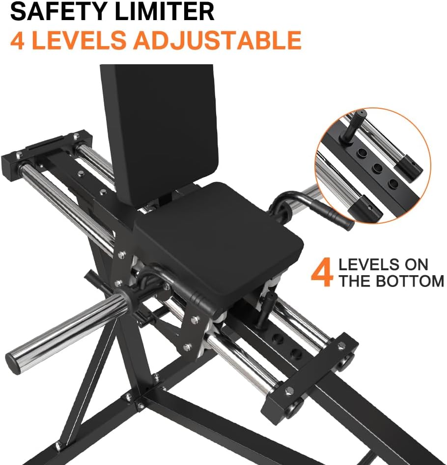 Compact Leg Press Machine with Calf Block I649