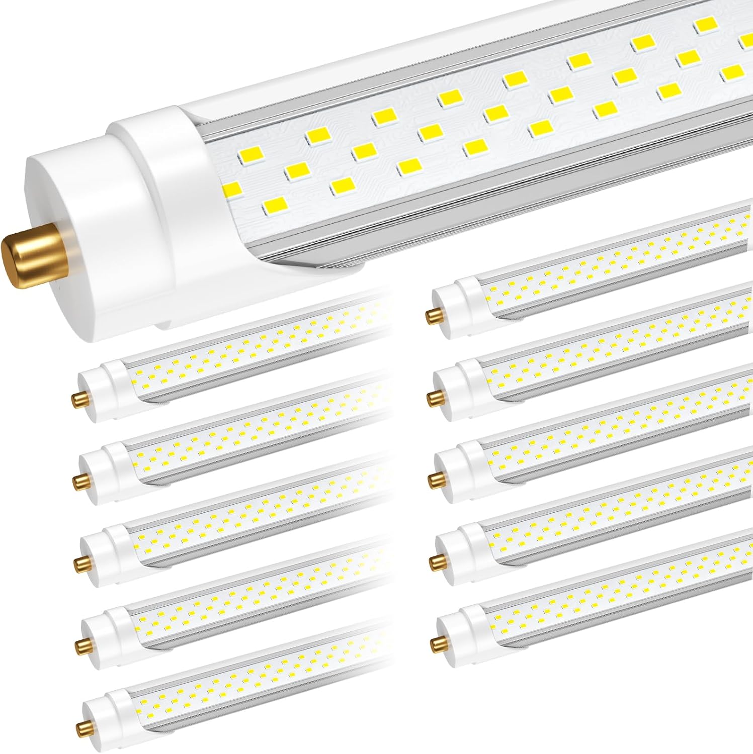 8ft 72W 9000lm 5000K T8 LED Tube Light (10Pack) K857