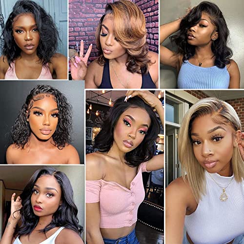 14 Inch Body Wave Lace Front Human Hair Wig X730704