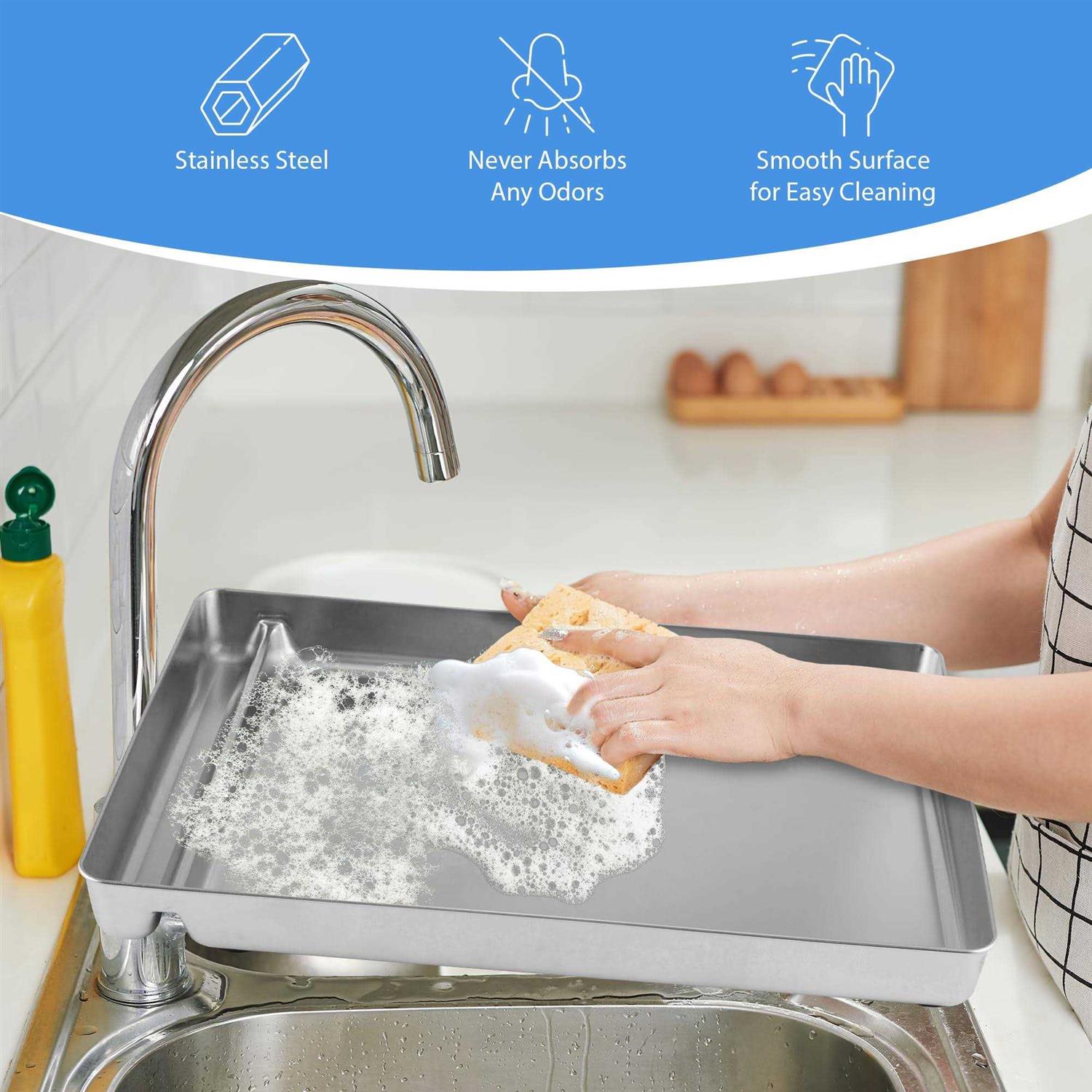 Stainless Steel Reusable Litter Tray O307539