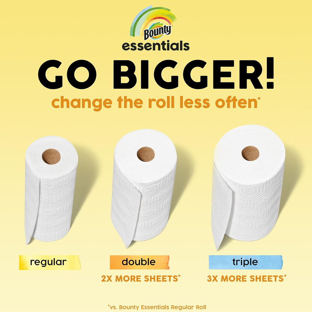 6 Double Rolls White Paper Towels S79450